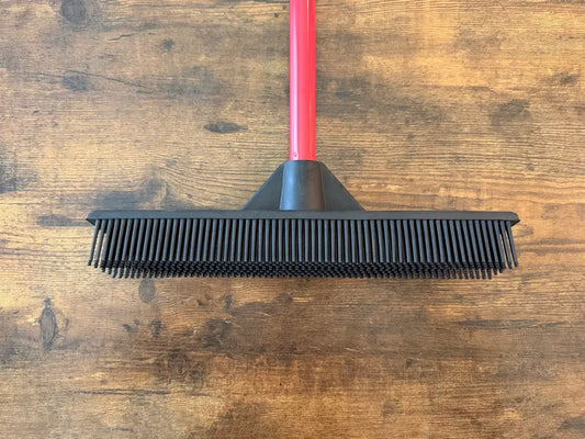 Forever Broom XL 19-inch rubber-bristle broom